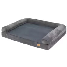 XXL Orthopedic Dog Bed – Cozy Pet Bedding with Washable Bolster Cover