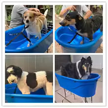 Foldable Elevated Pet Bath Tub – Portable Washing Station for Medium & Large Dogs and Cats