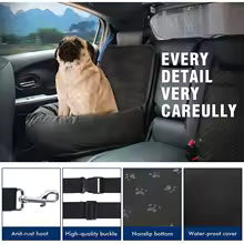Premium Waterproof Car Seat Cover for Dogs – Scratch-Proof, Durable & Easy-to-Clean Front Seat Protector